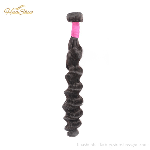 Malaysian Loose Wave Cuticle Aligned Hair Ear To Ear Lace Frontal With Bundles